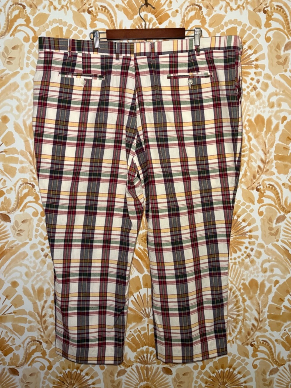 Classic Plaid Golf Pants | Preppy Country Club Style | Straight Leg | Size 48 - Picture 5 of 6